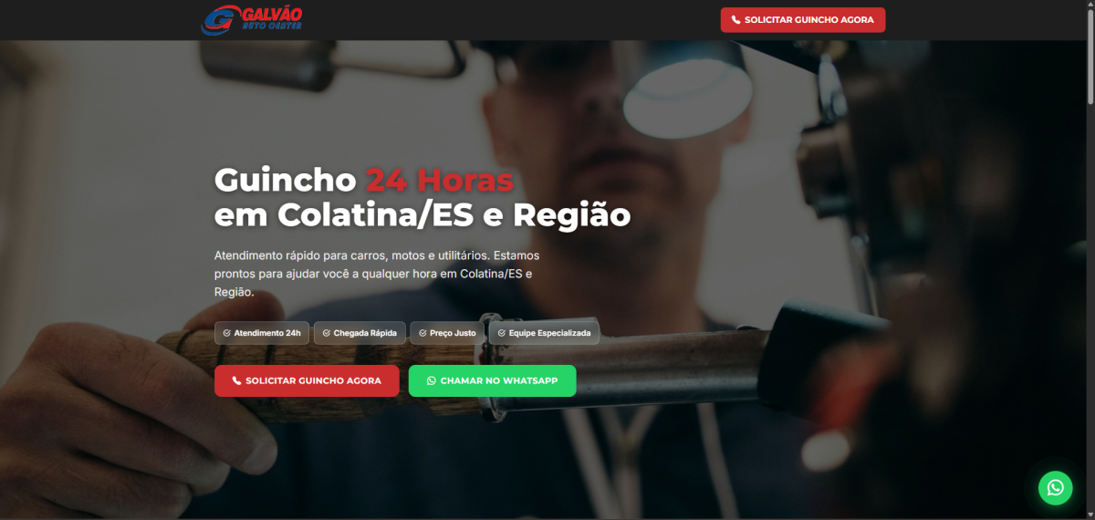 Galvão Guinchos — projeto desenvolvido pela Lev Sistemas
