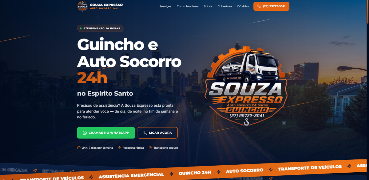 Souza Expresso Guincho — projeto desenvolvido pela Lev Sistemas