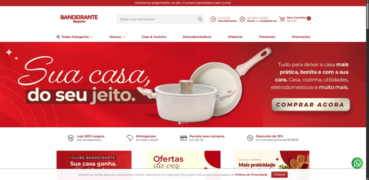 Bandeirante Magazine — projeto desenvolvido pela Lev Sistemas