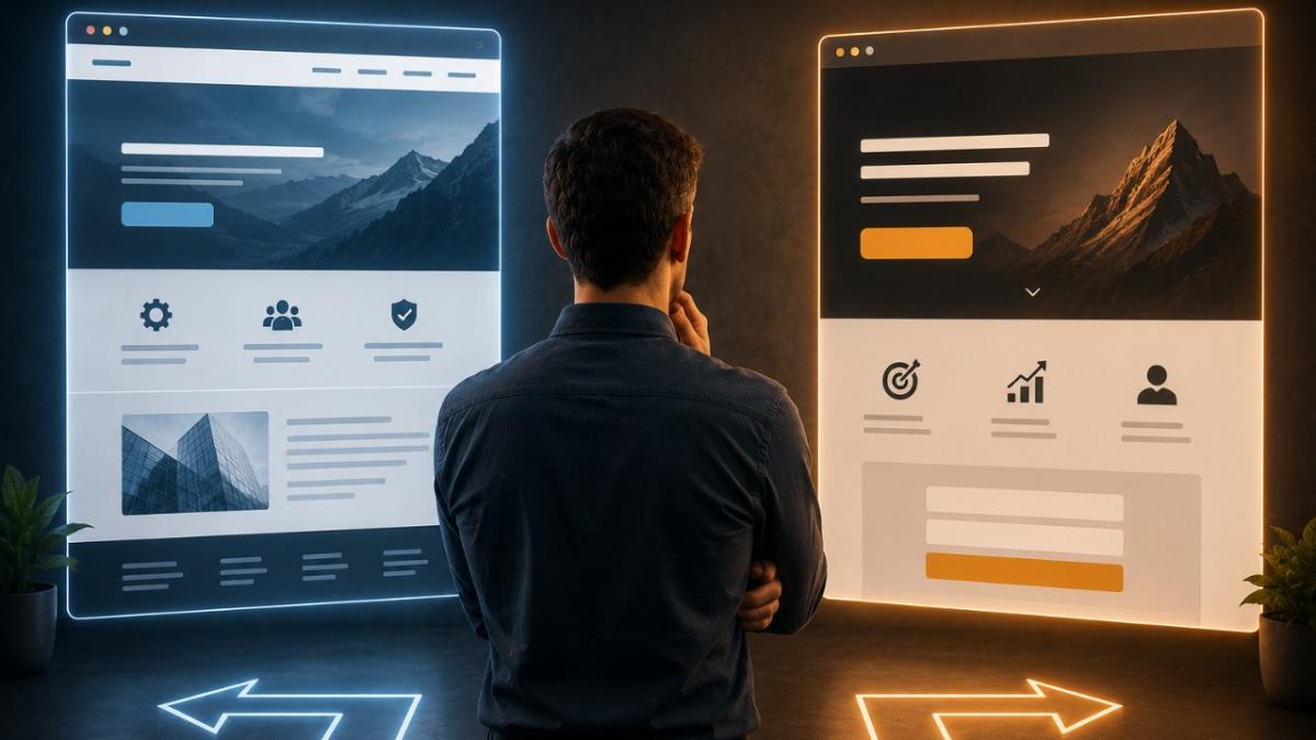 Site Institucional ou Landing Page: O Que Escolher Primeiro
