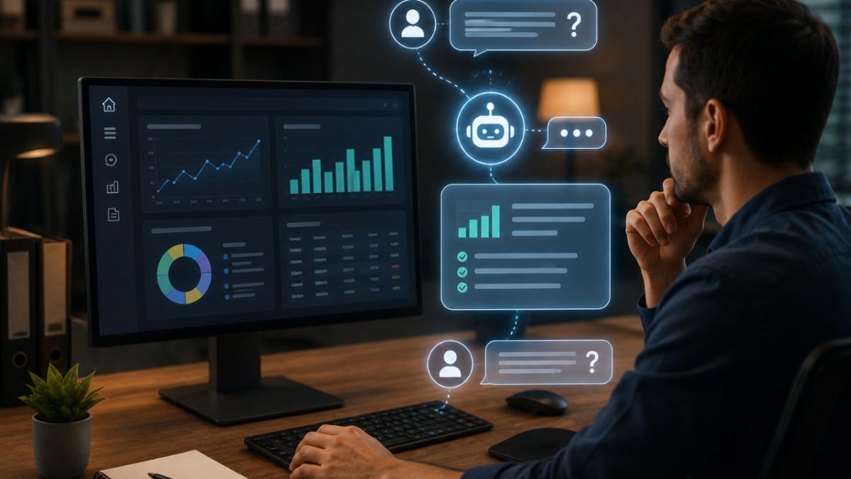 Perguntar ao sistema em vez de procurar: gestão conversacional com IA